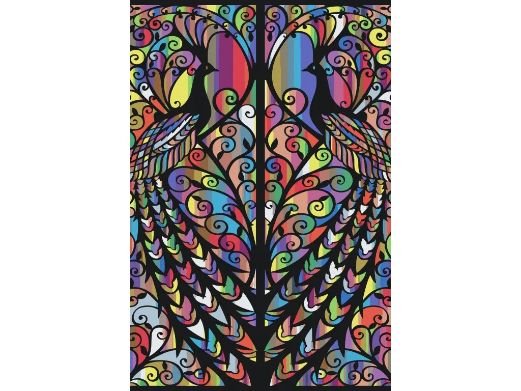 Pintar por Números - Ventana del pavo real