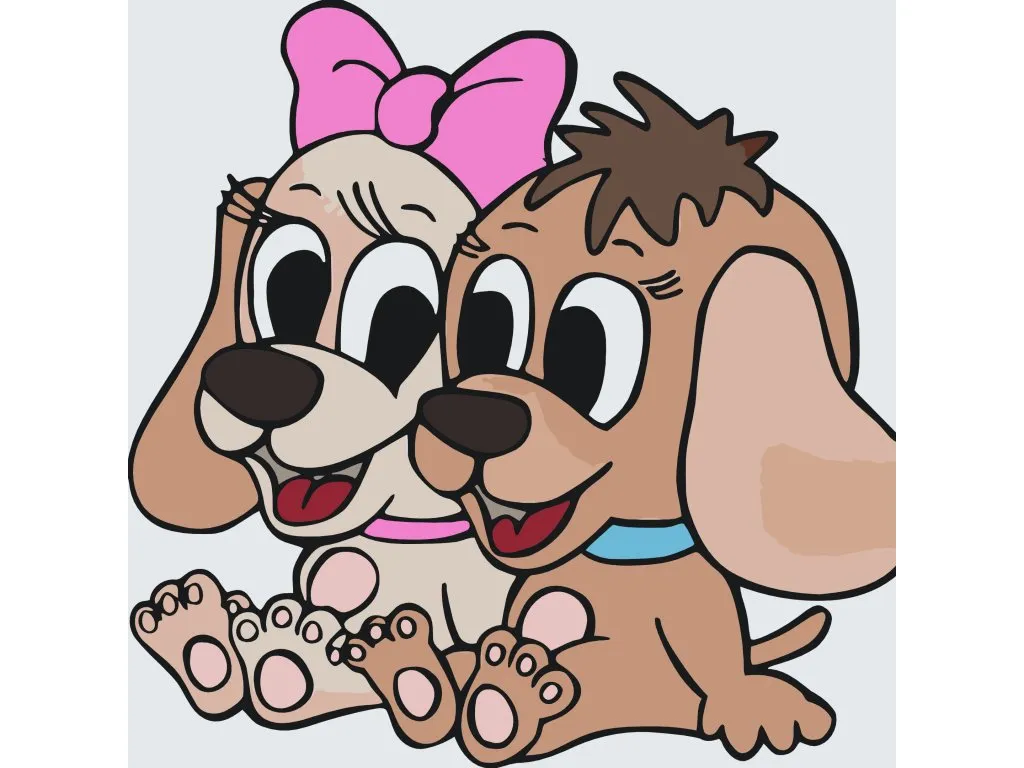 Pintar por Números - La alegría del perro