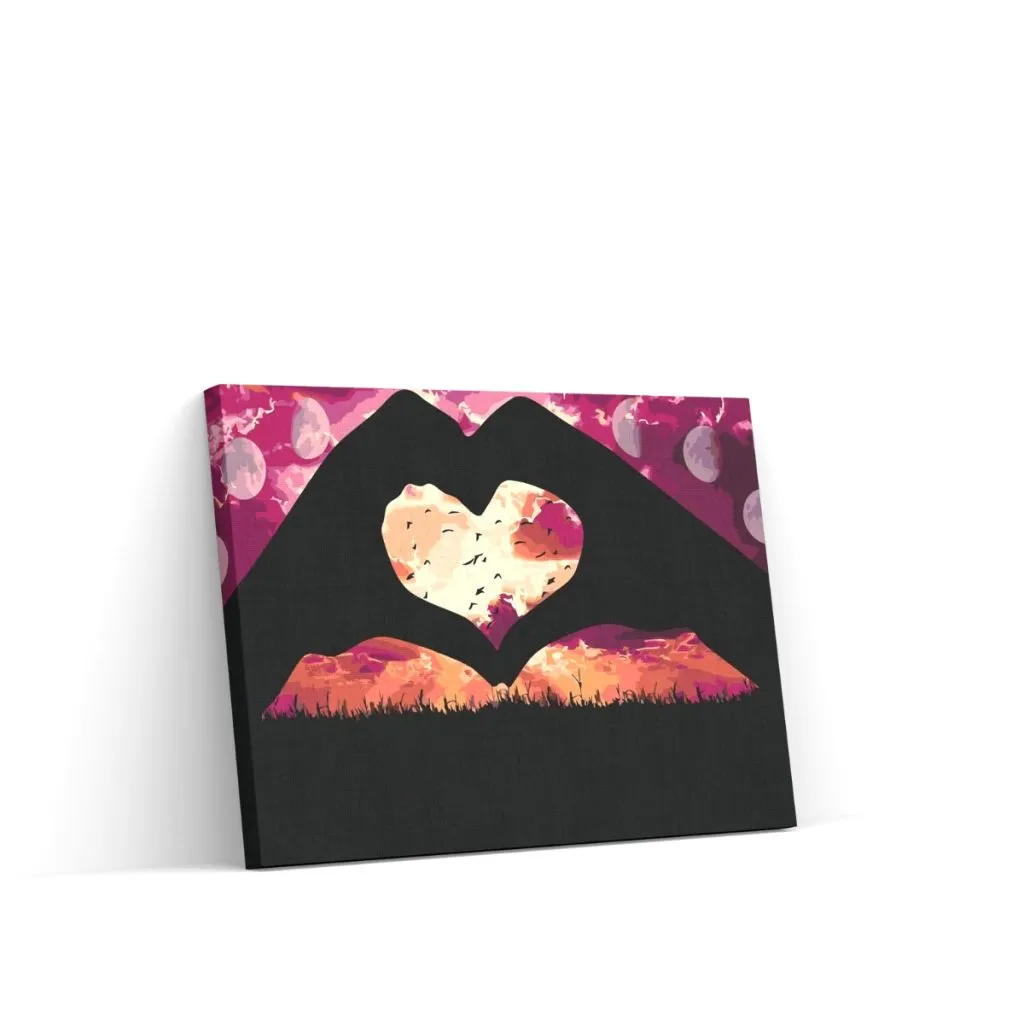 Pintar por Números - Manos en forma de corazón