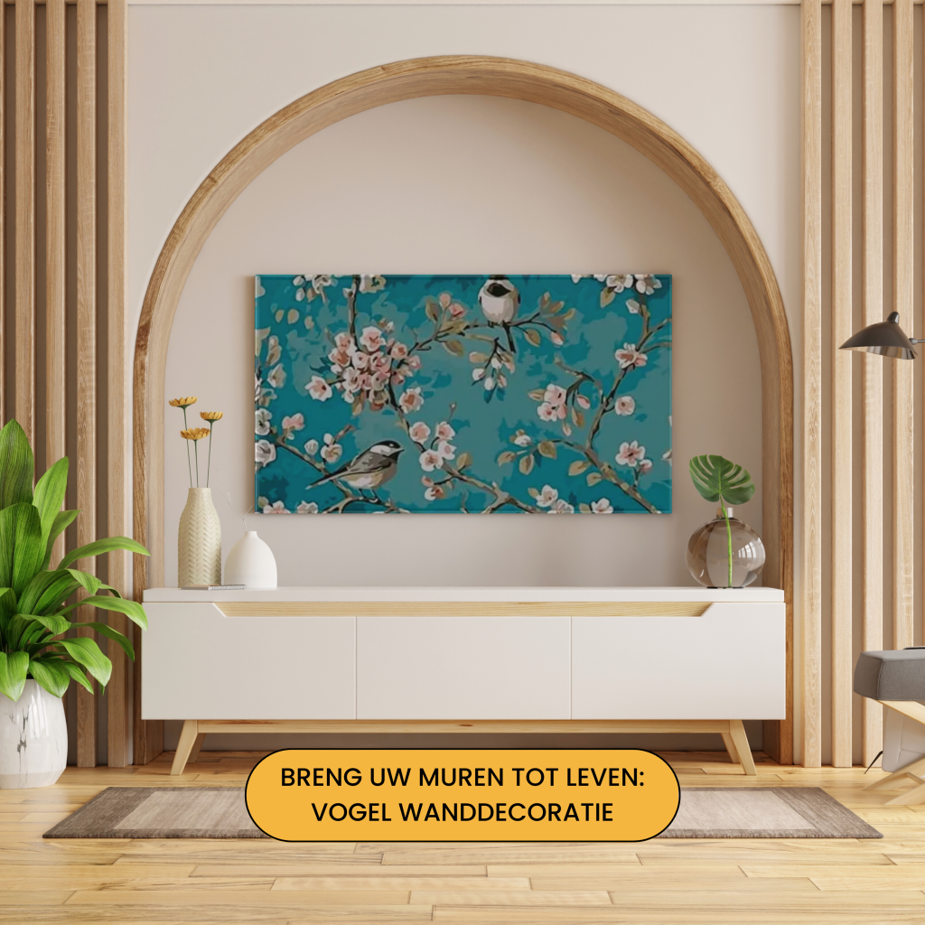 decoración de pared pájaro