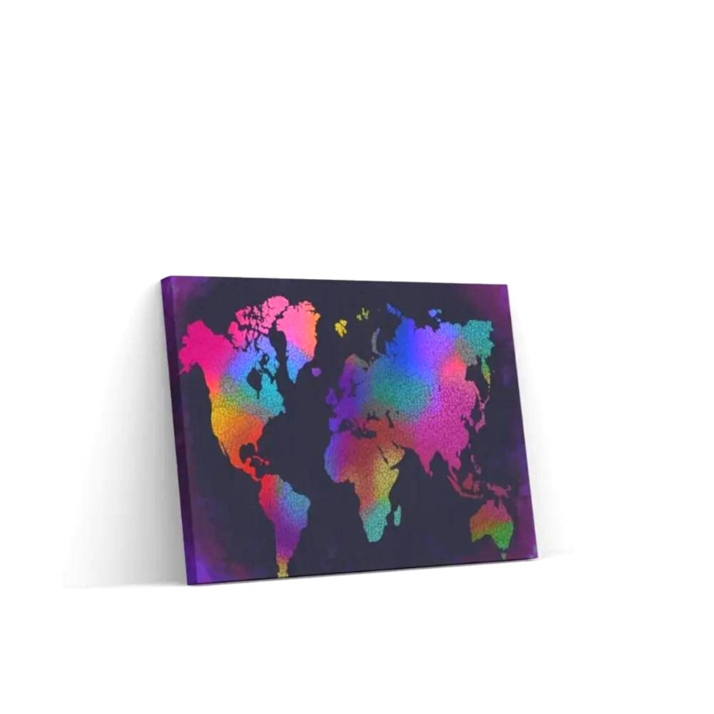 Pintar por Números - Mapamundi en color