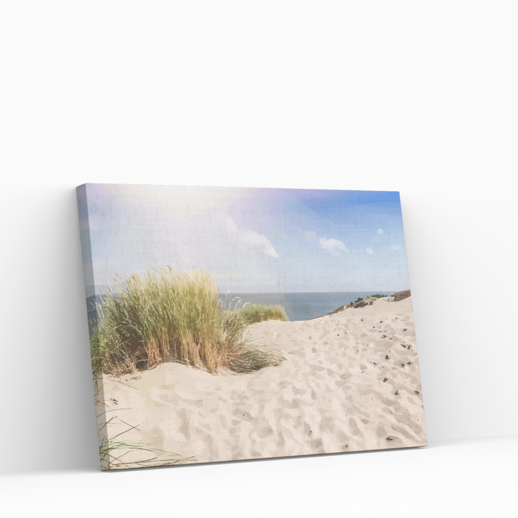 Pintar por Números - Dunas en la playa de arena del mar Báltico