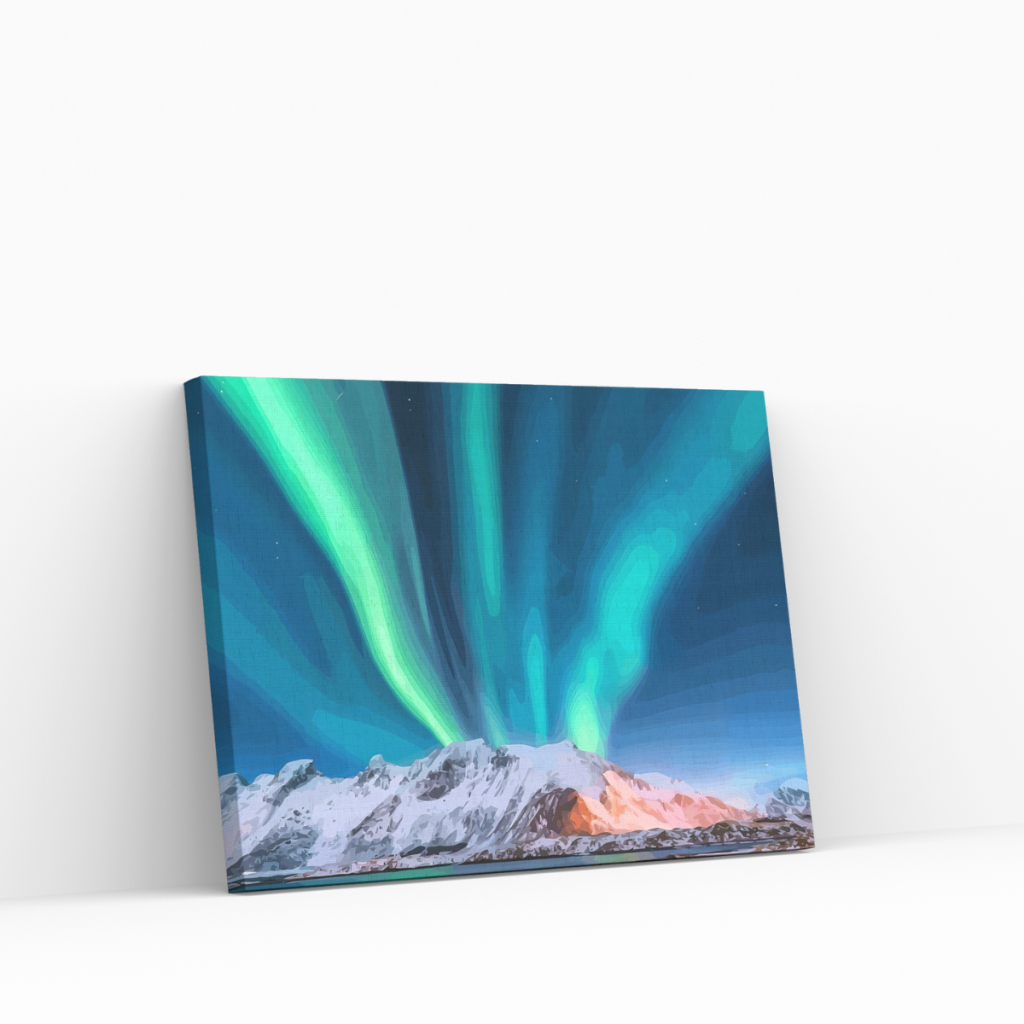 Pintar por Números - Auroras Boreales Noruega