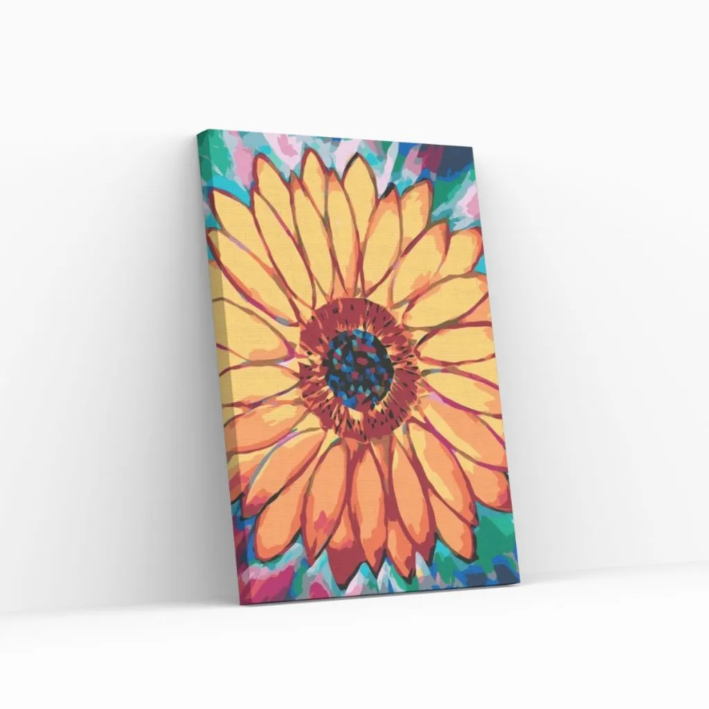 Pintar por Números - Girasol de colores