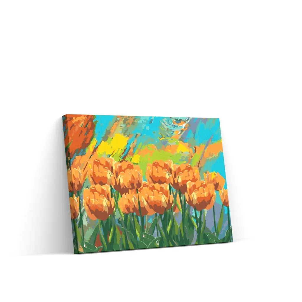 Pintar por Números - Tulipanes pintados