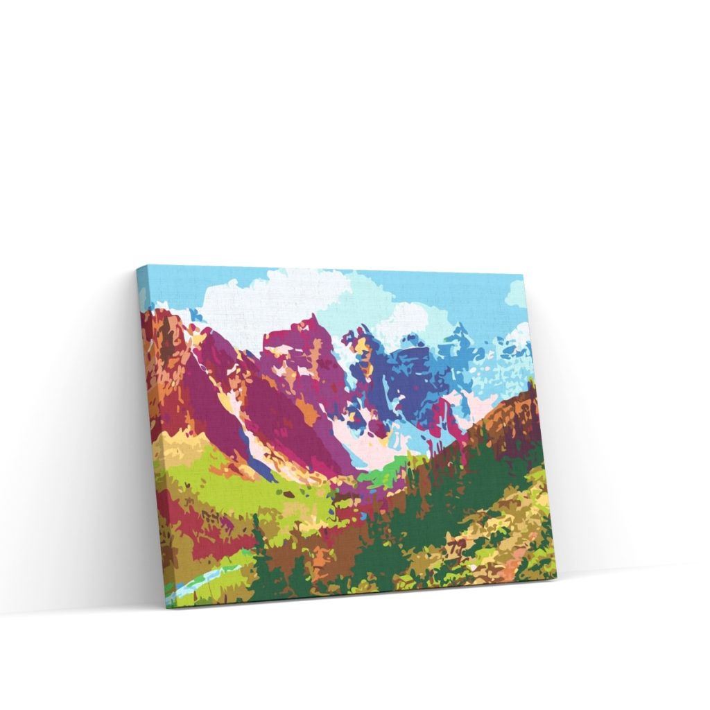 Pintar por Números - Montañas de colores