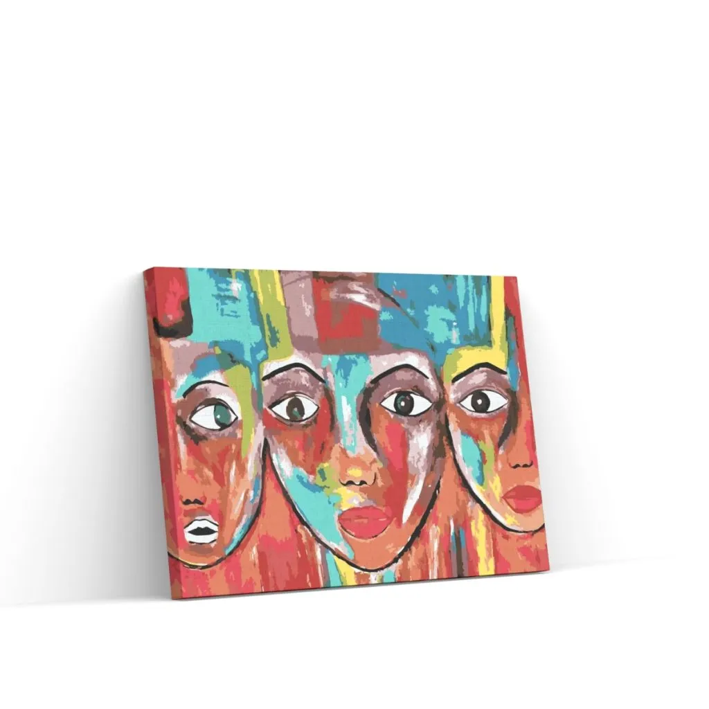 Pintar por Números - Caras de colores