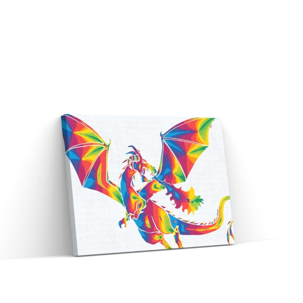 Pintar por Números - Dragón de colores