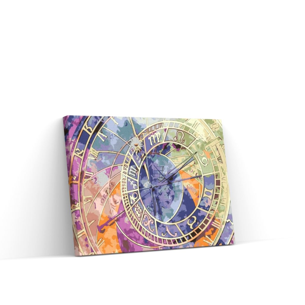Pintar por Números - Reloj astronómico de colores
