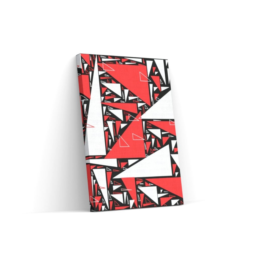 Pintar por Números - Triángulos rojos y blancos