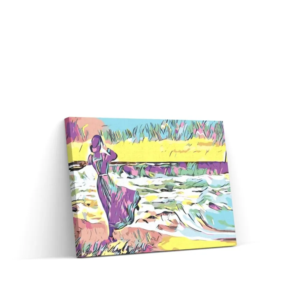 Pintar por Números - Dama en la playa