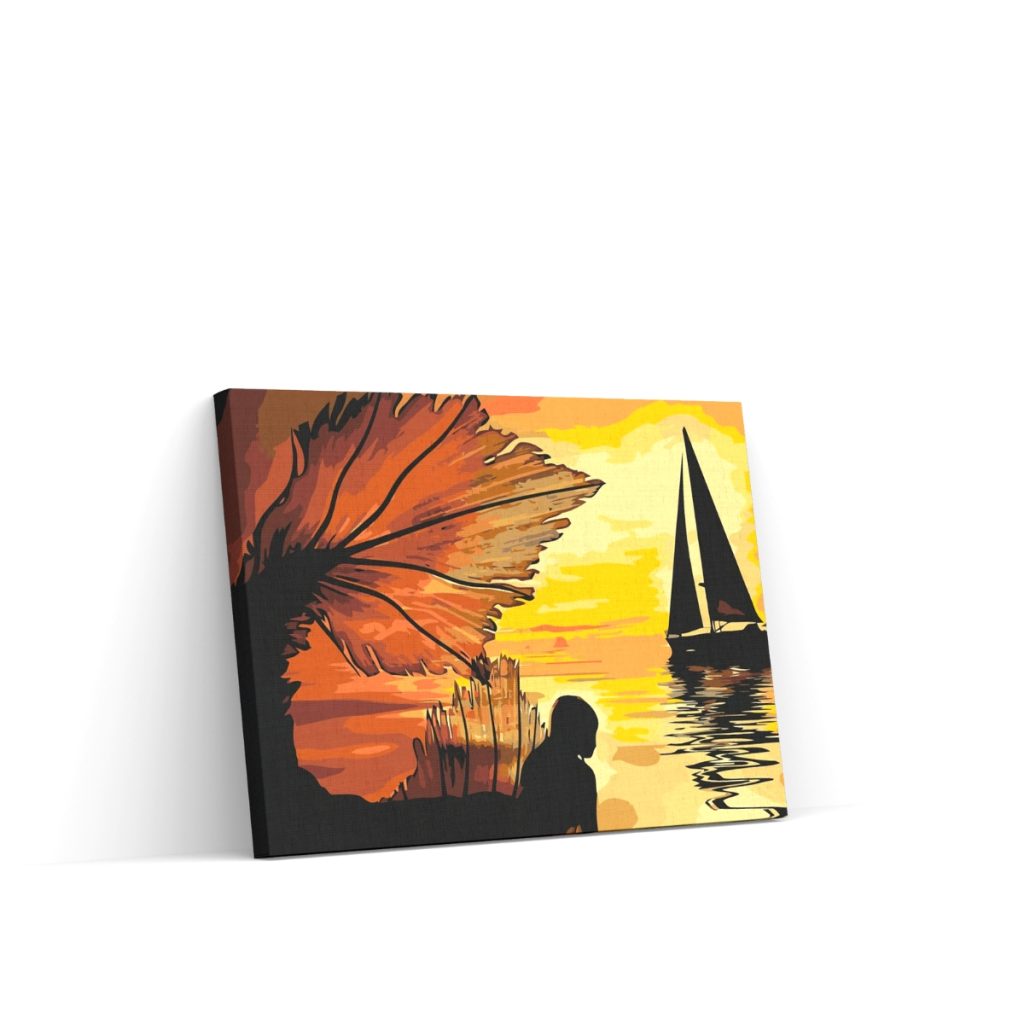 Pintar por Números - Sirena mirando un velero