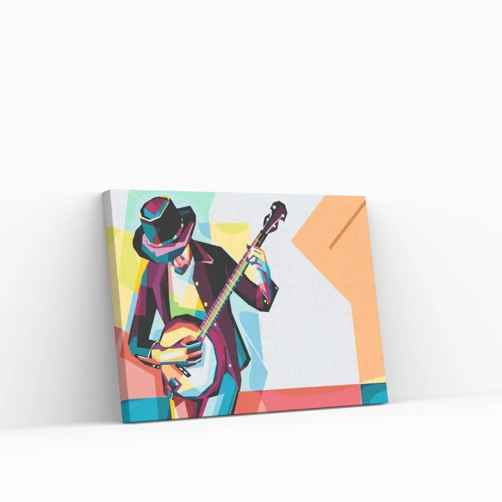 Pintar por Números - Un hombre toca el banjo