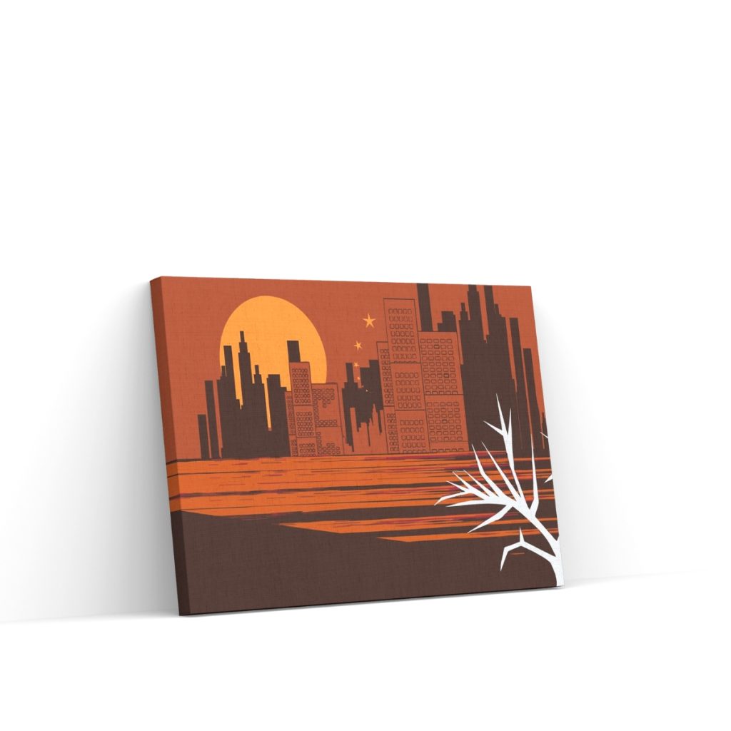 Pintar por Números - Panorama naranja