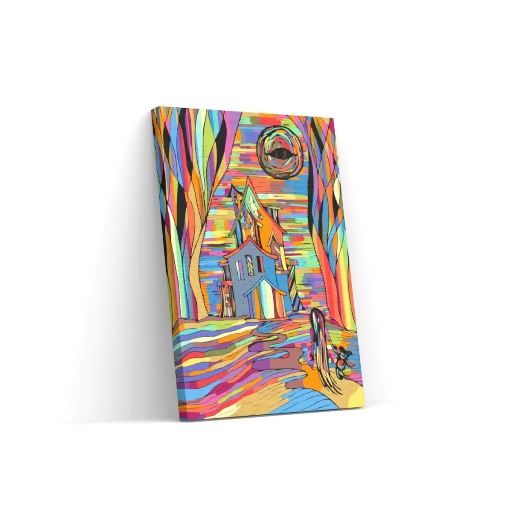 Pintar por Números - Casa de colores inquietantes