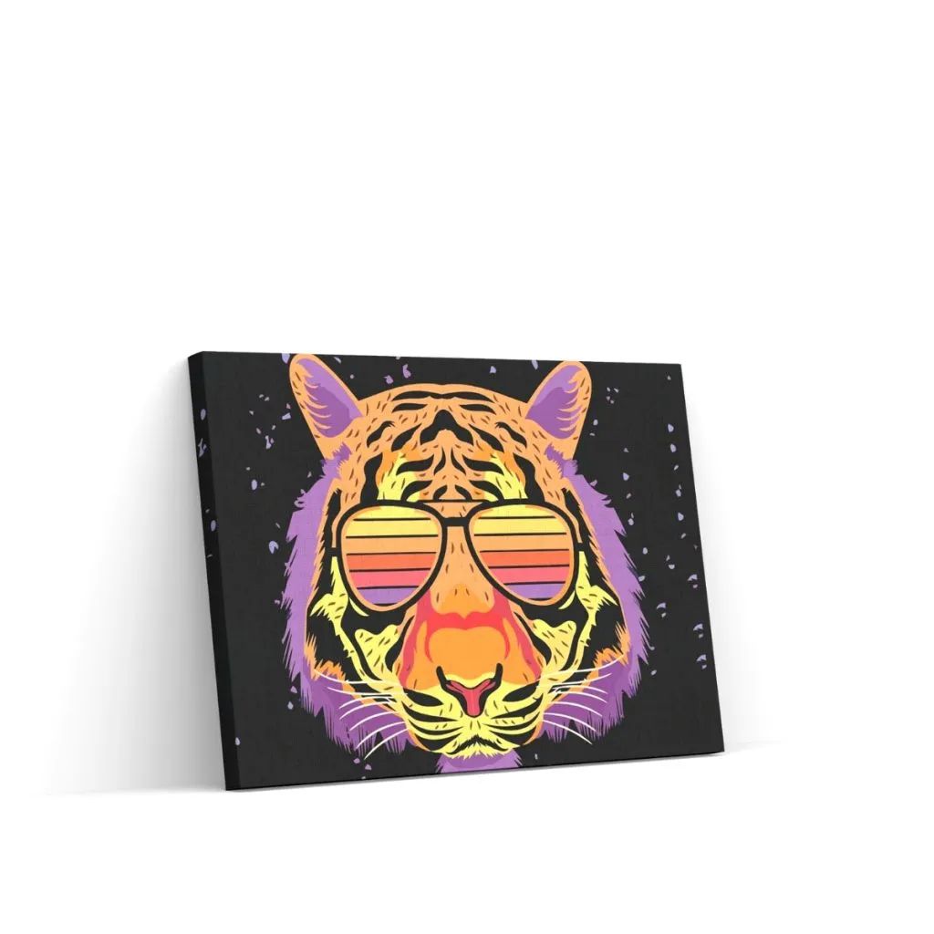 Pintar por Números - Tigre con gafas
