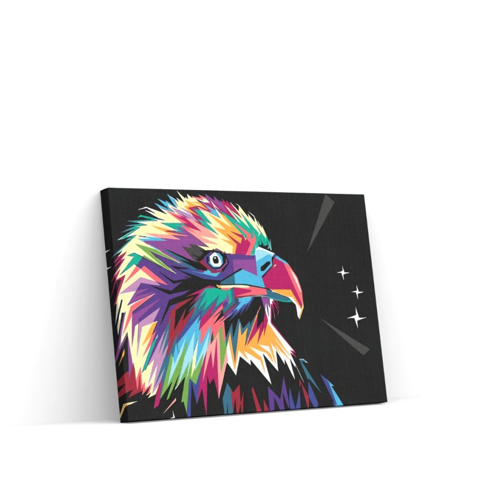 Pintar por Números - Águila vectorial