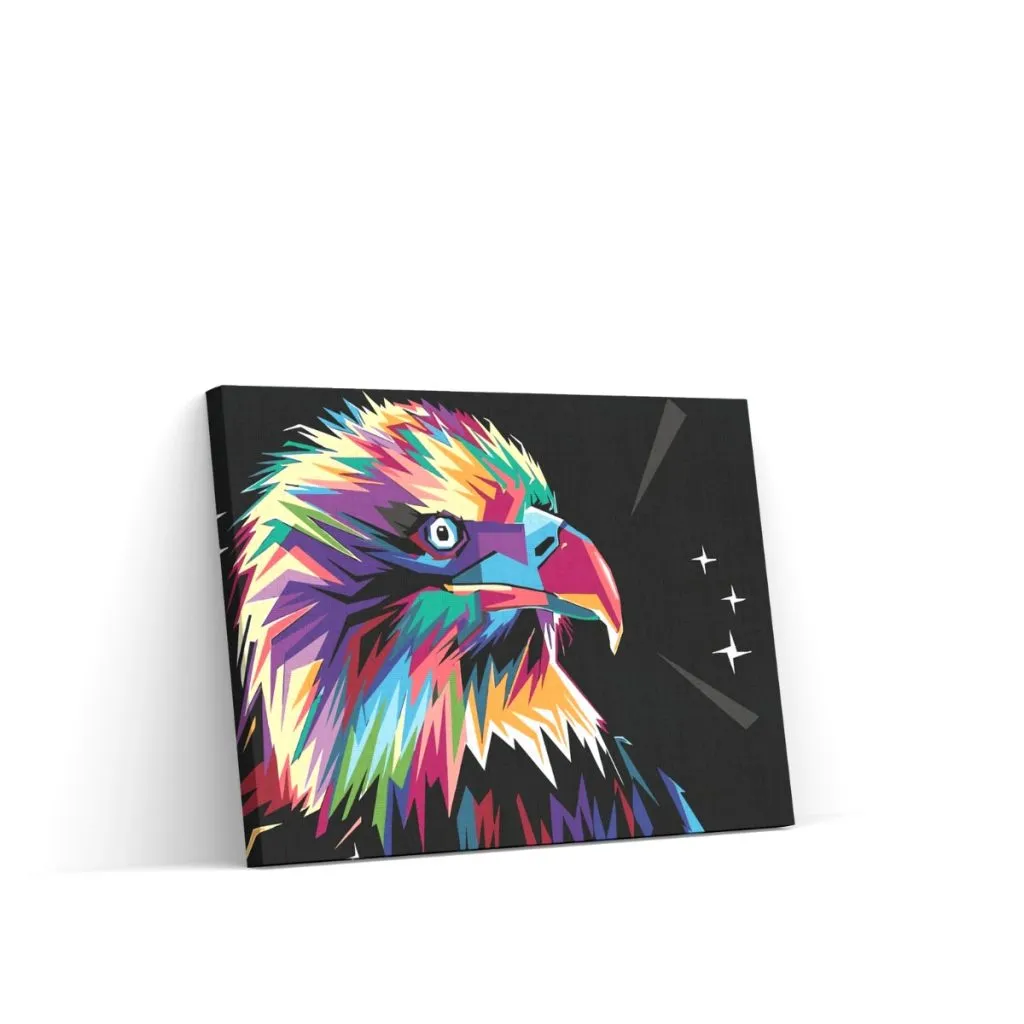 Pintar por Números - Águila vectorial