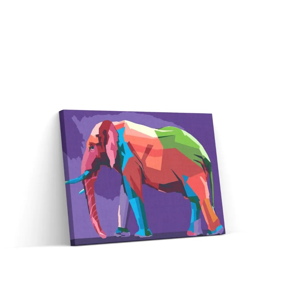 Pintar por Números - Vector elefante