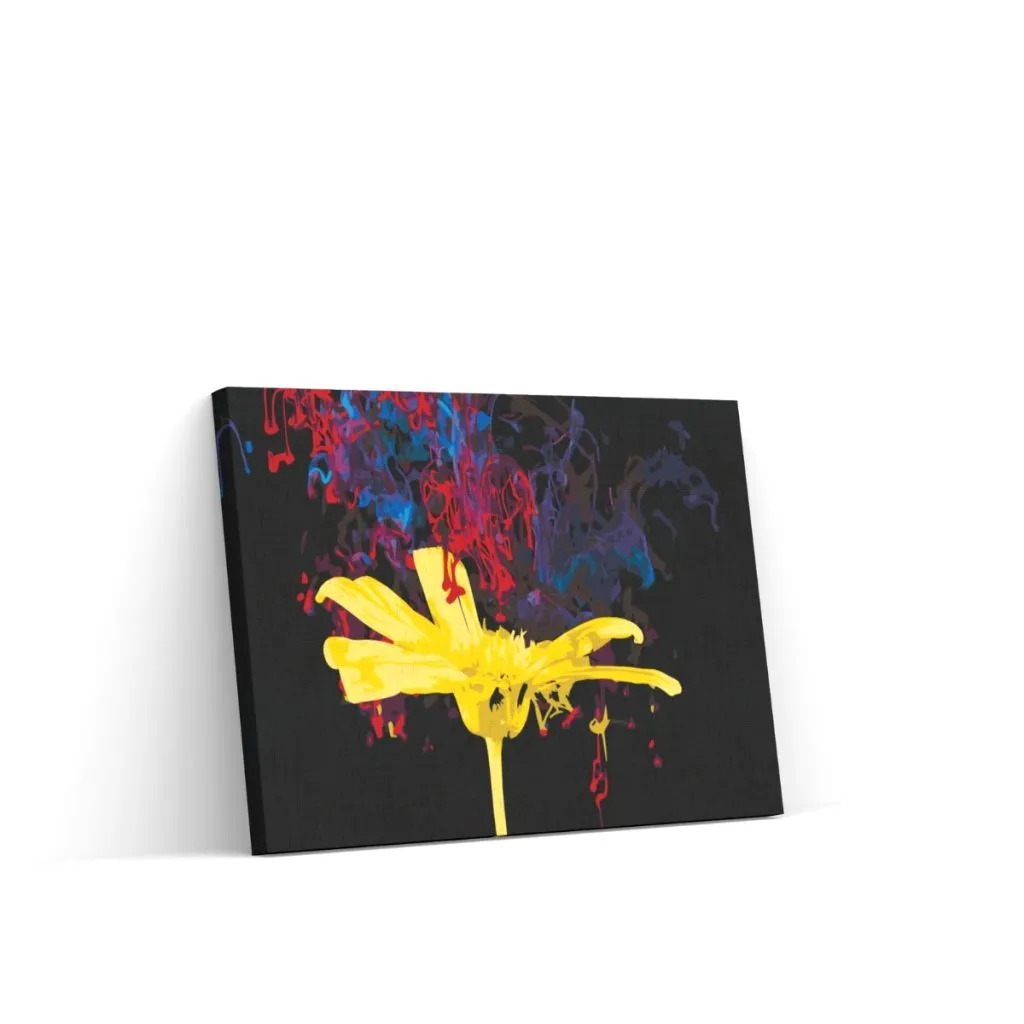 Pintar por Números - Flor amarilla