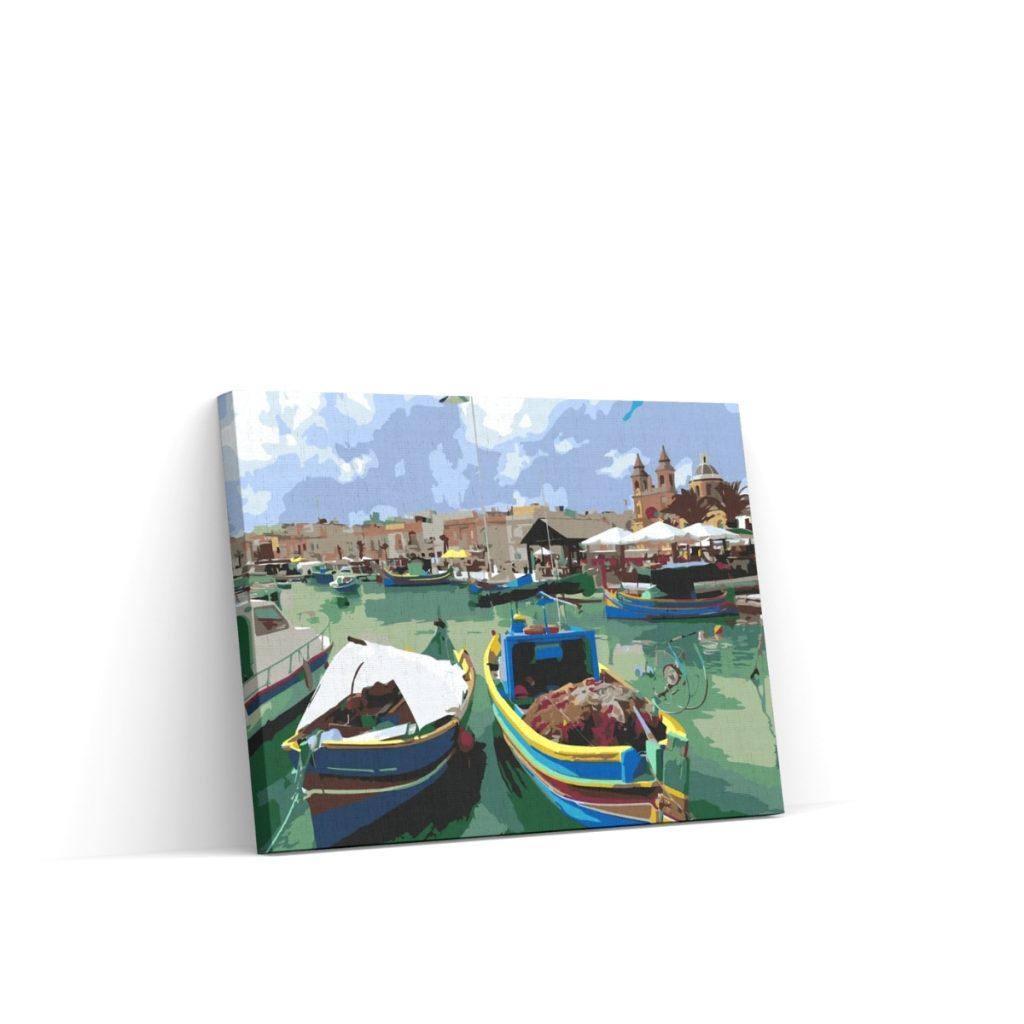 Pintar por Números - Barcos de pesca de colores