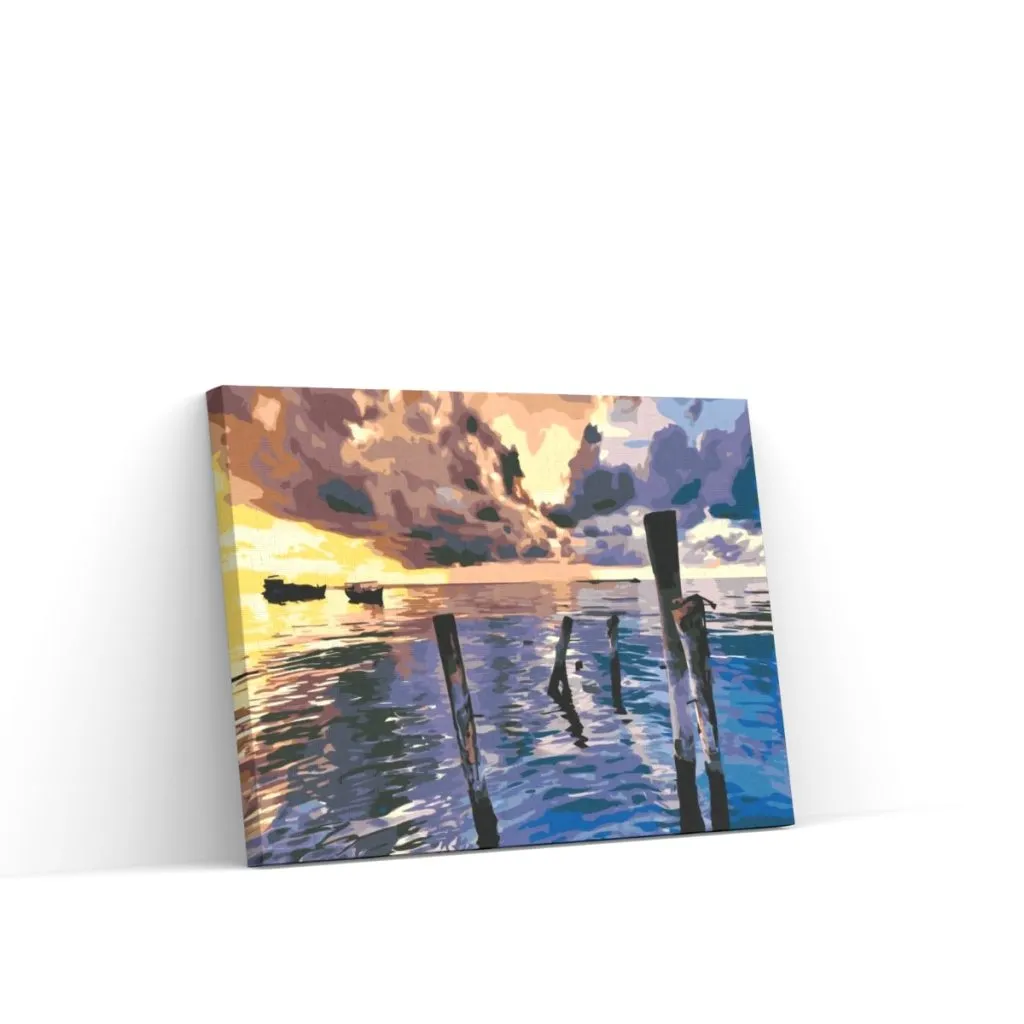 Pintar por Números - Atardecer tormentoso