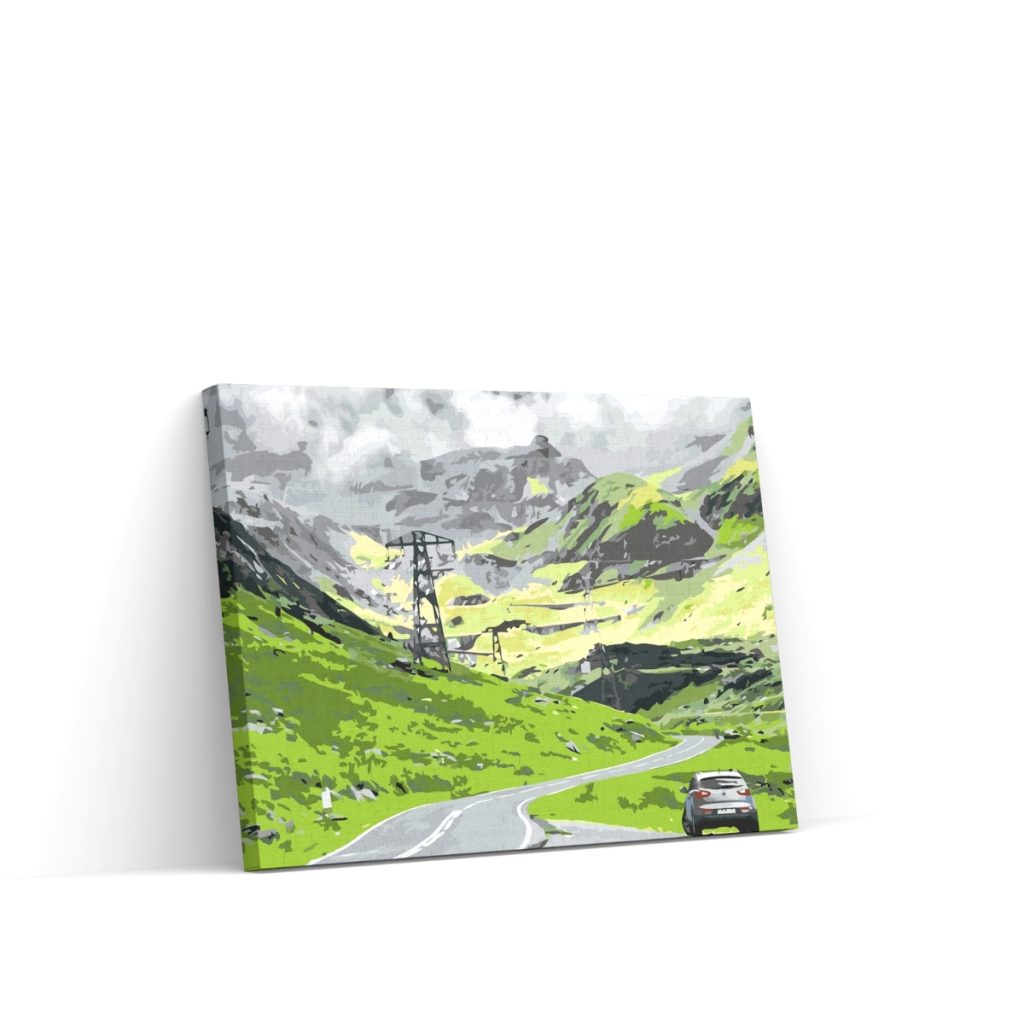 Pintar por Números - La carretera Transfagarasan en Rumanía