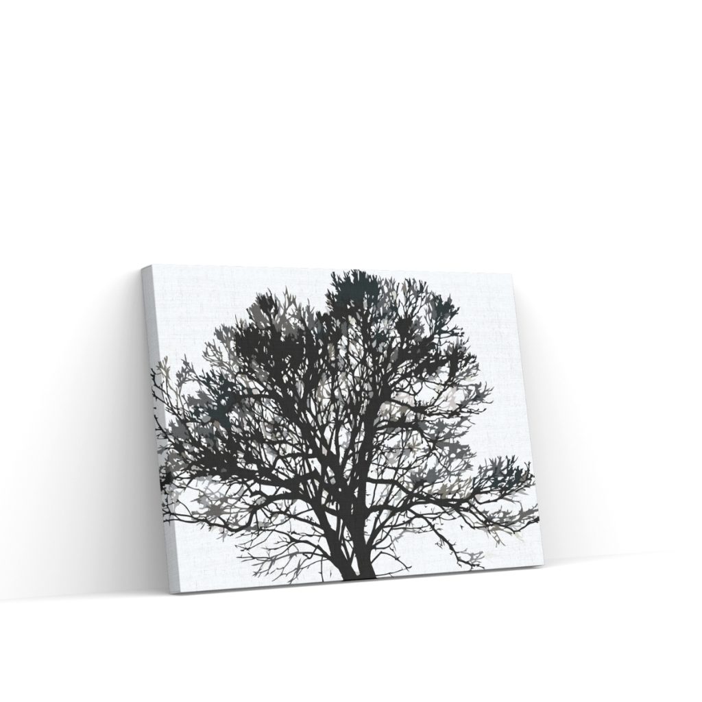 Pintar por Números - Árbol en blanco y negro
