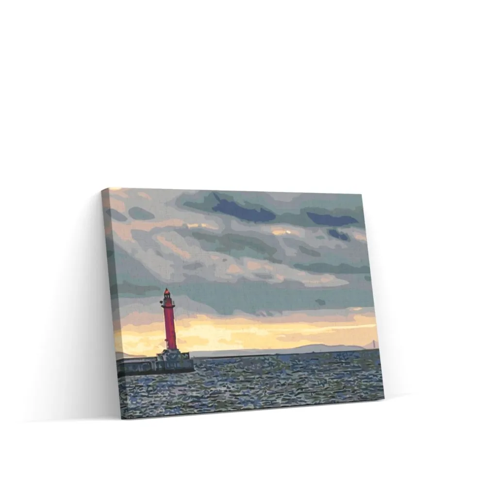 Pintar por Números - Faro rojo