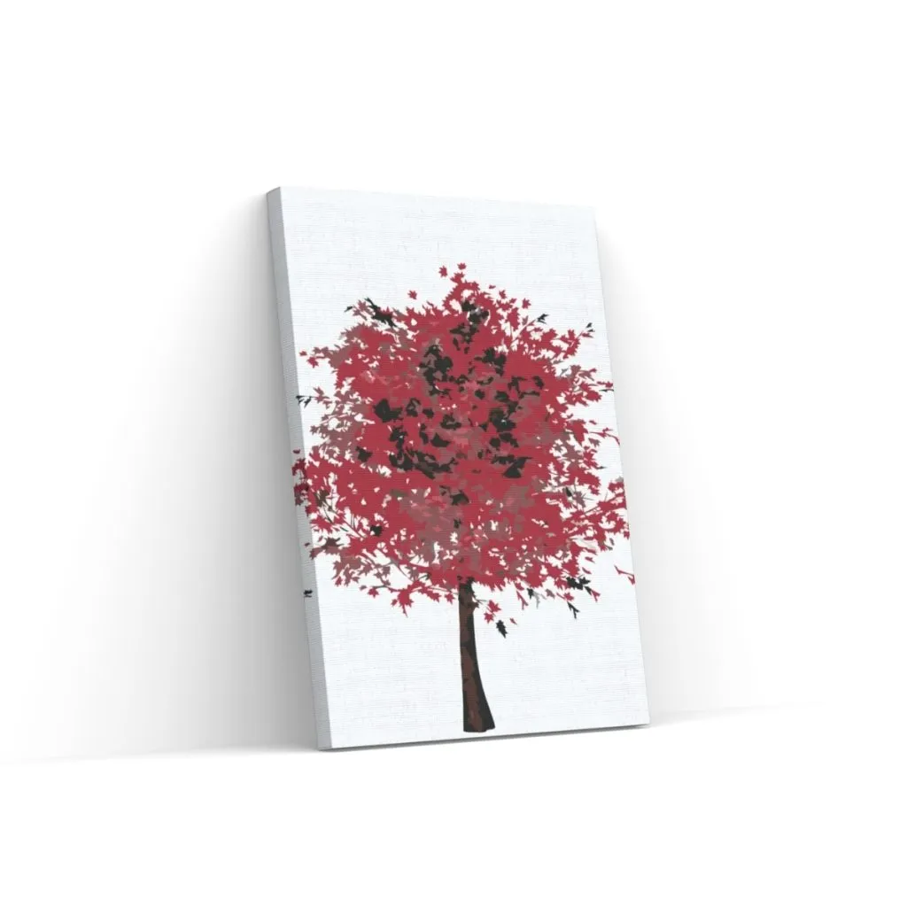 Pintar por Números - Árbol rojo