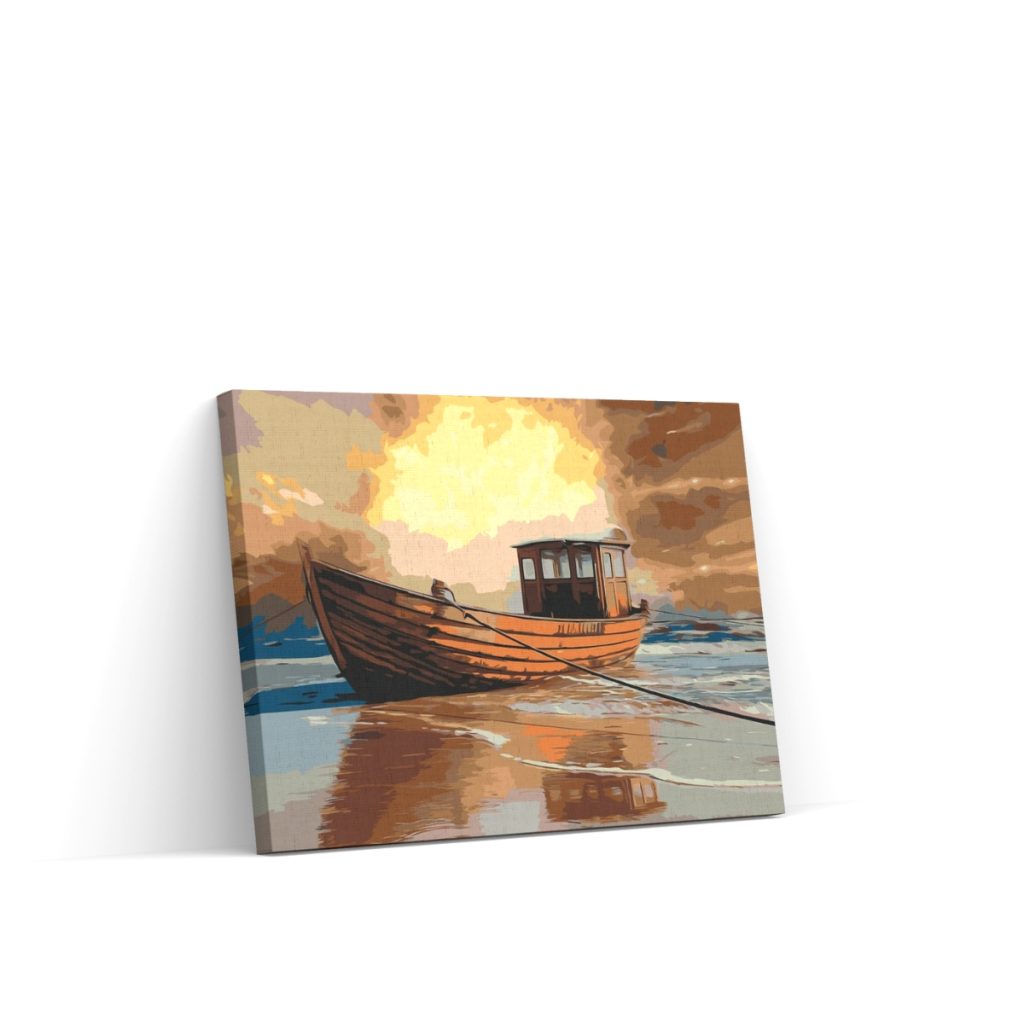 Pintar por Números - Barco en el mar 2