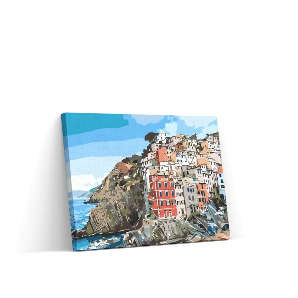 Pintar por Números - Casas en la costa