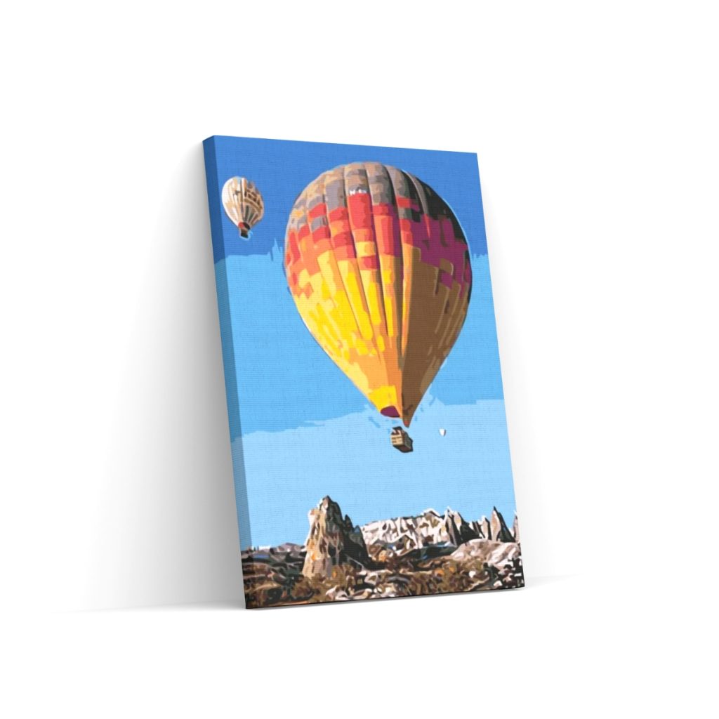 Pintar por Números - Globos aerostáticos en la montaña