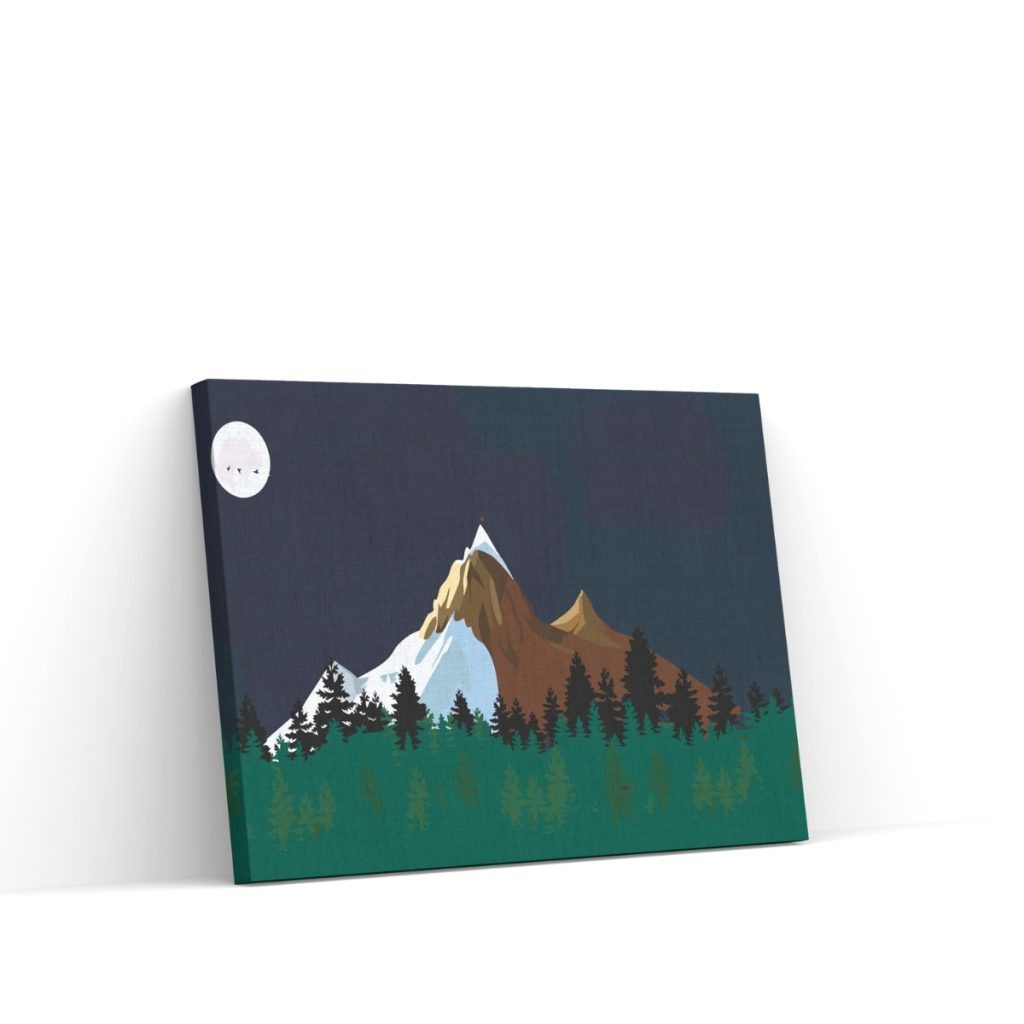 Pintar por Números - Montañas de noche