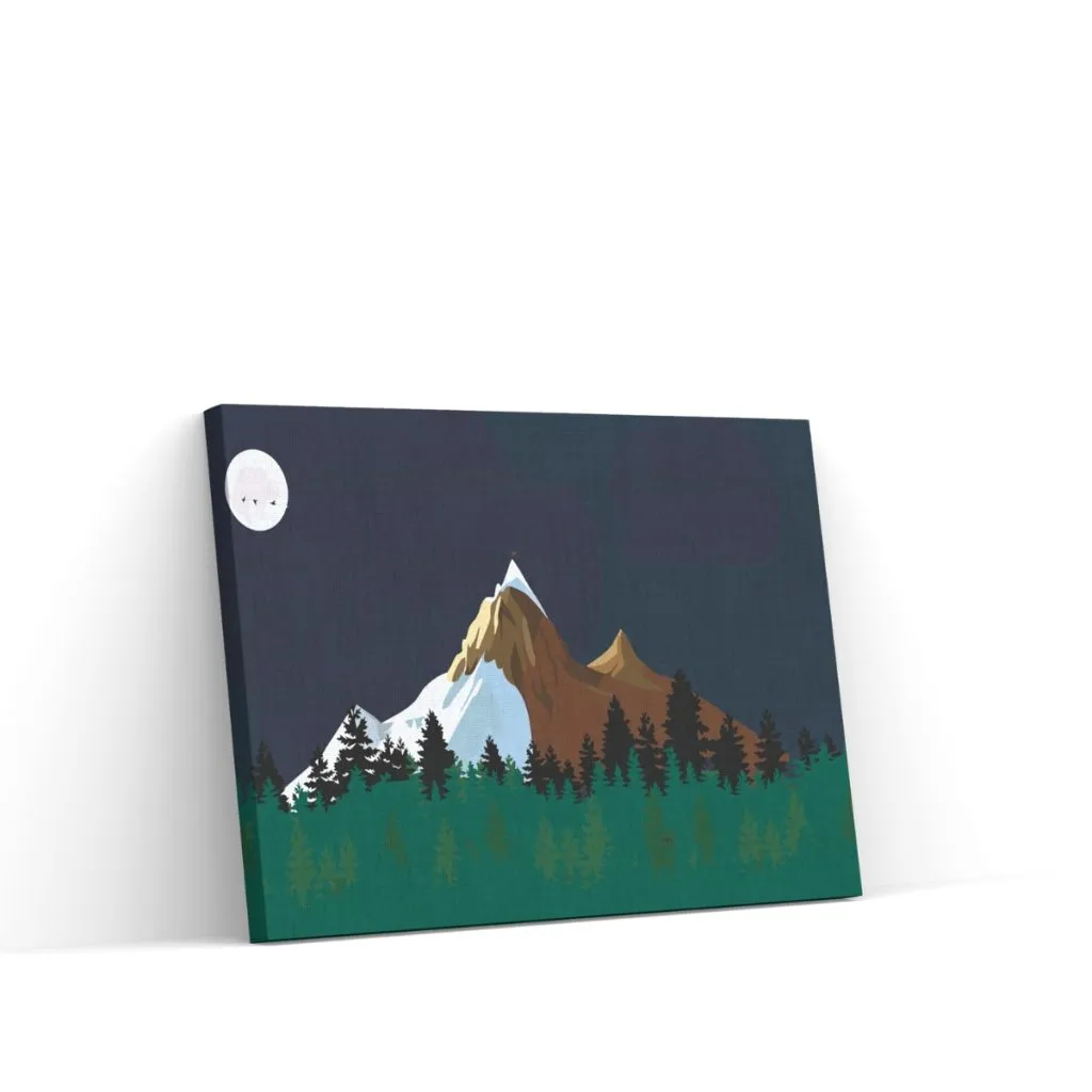 Pintar por Números - Montañas de noche