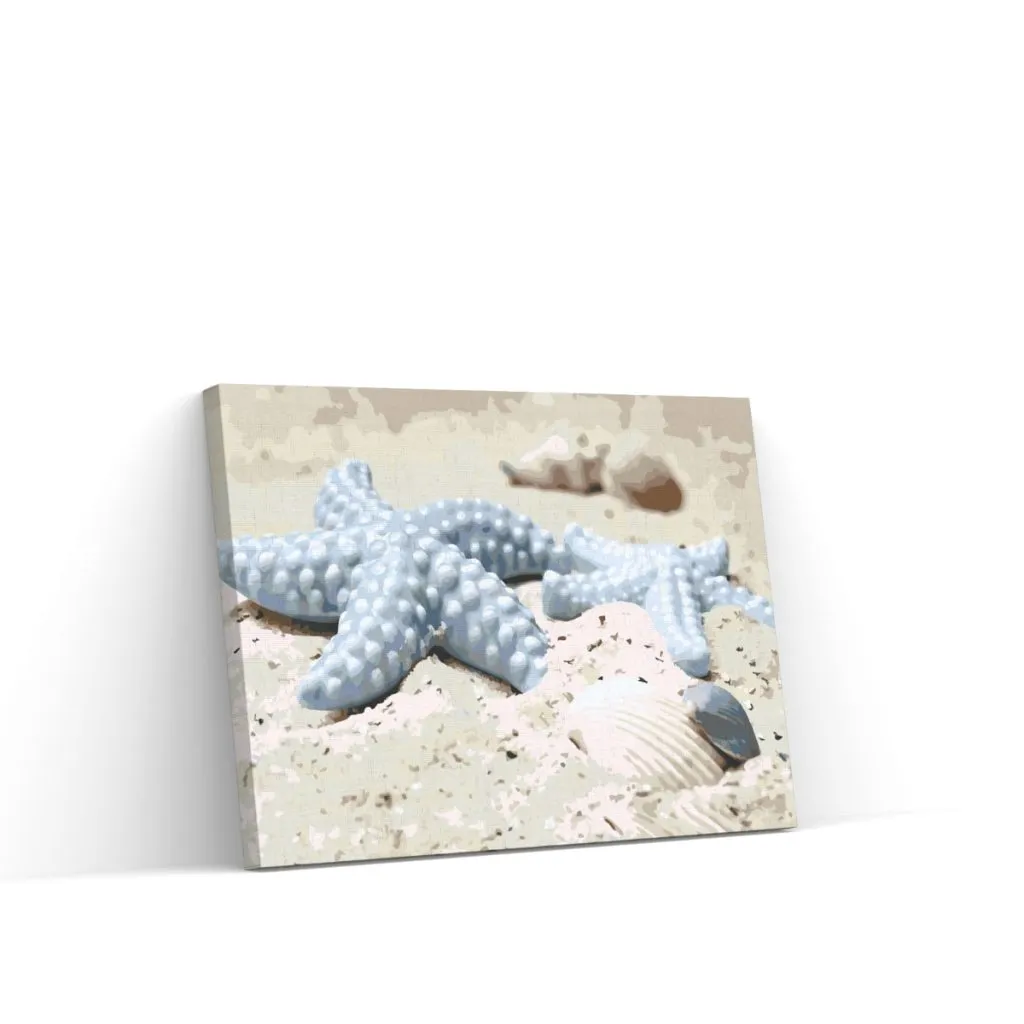 Pintar por Números - Estrellas de mar en la arena