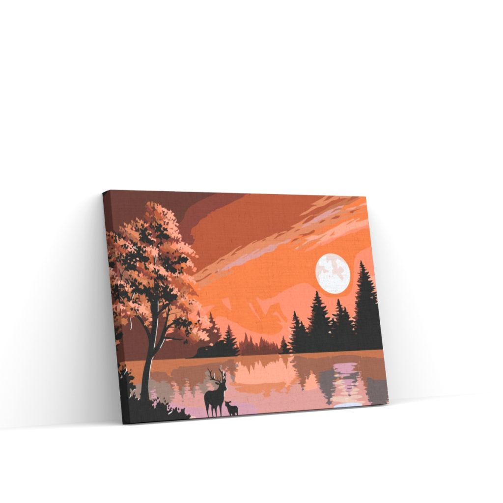 Pintar por Números - Ciervos en libertad