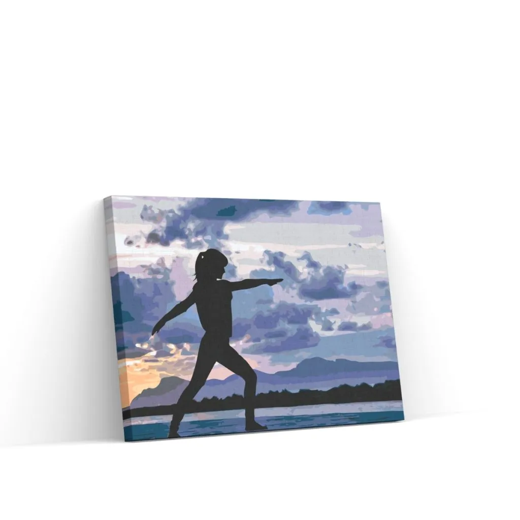 Pintar por Números - Yoga en la playa