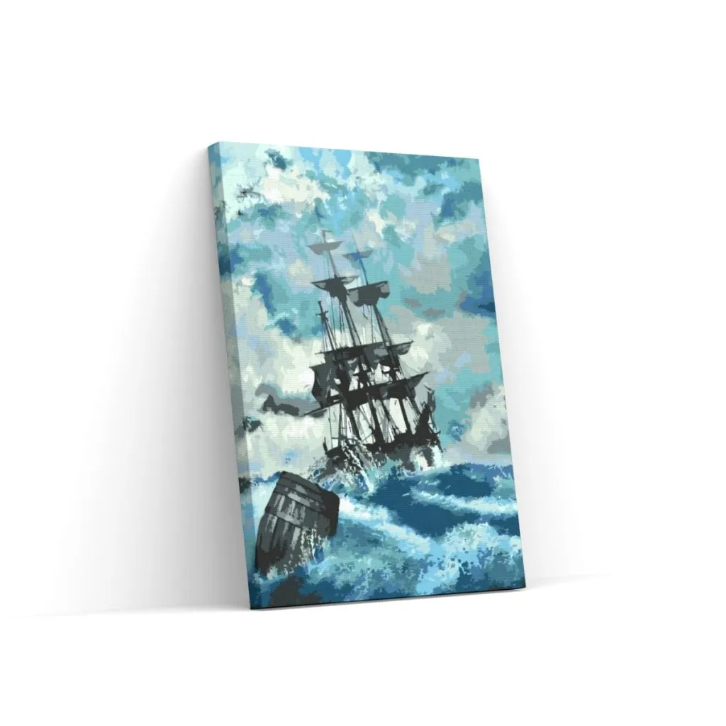 Pintar por Números - Barco en la tormenta 3
