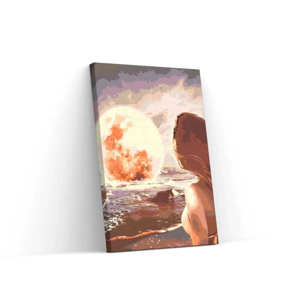 Pintar por Números - Luna en el mar