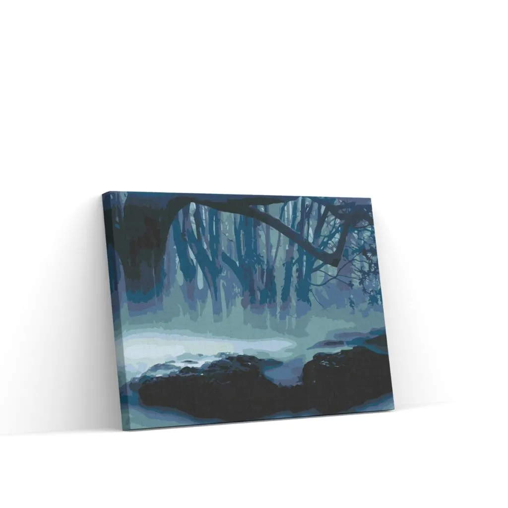 Pintar por Números - Mist in het bos