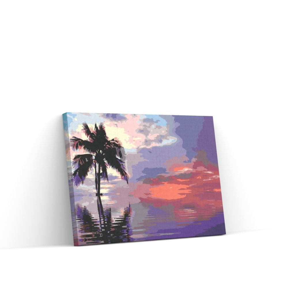 Pintar por Números - Palmera en el mar