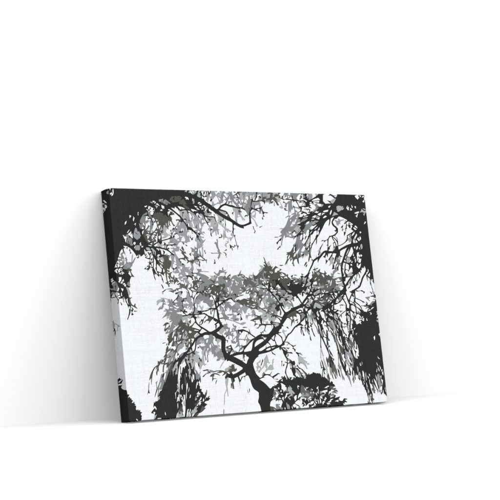 Pintar por Números - Silueta de árboles