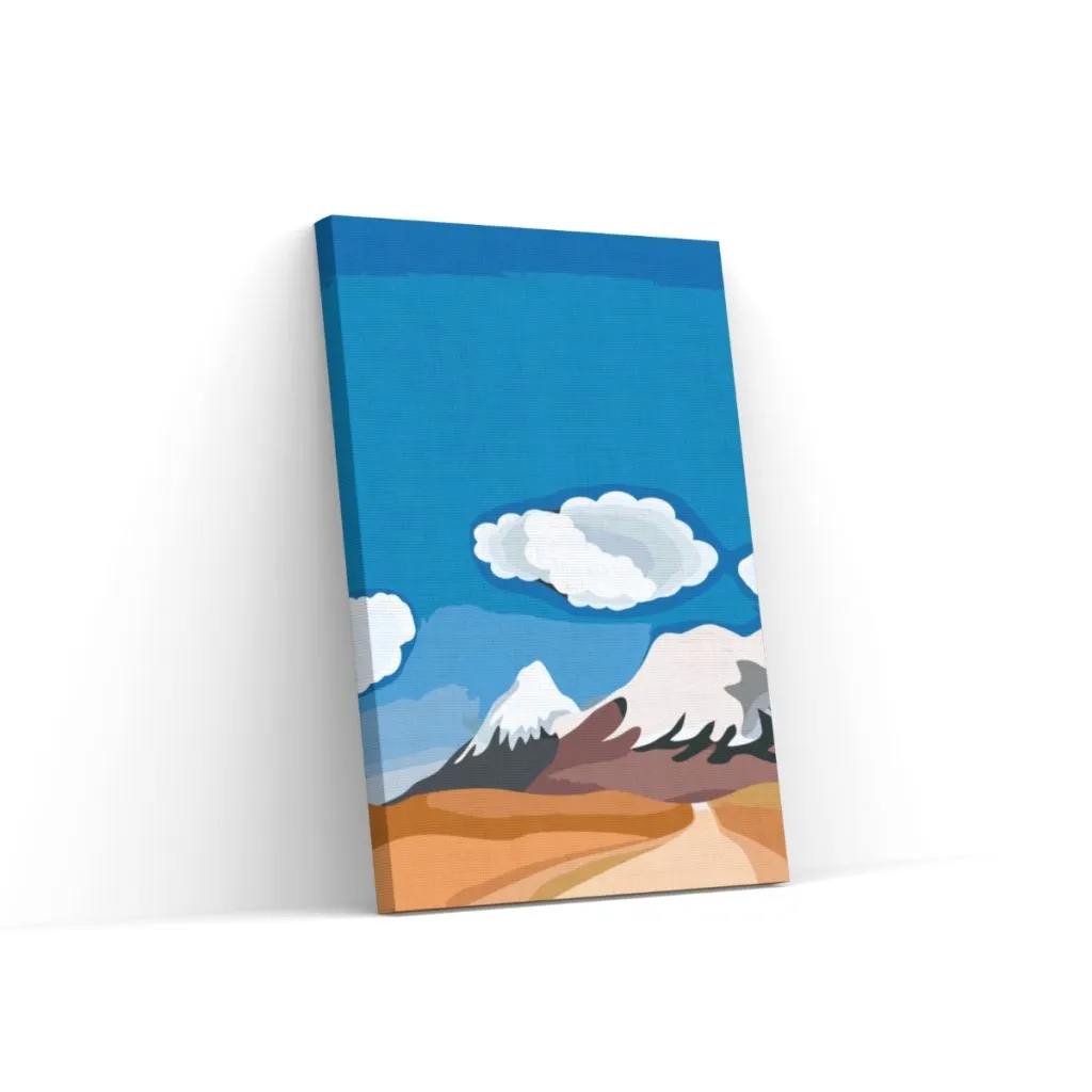Pintar por Números - Croquis de las montañas