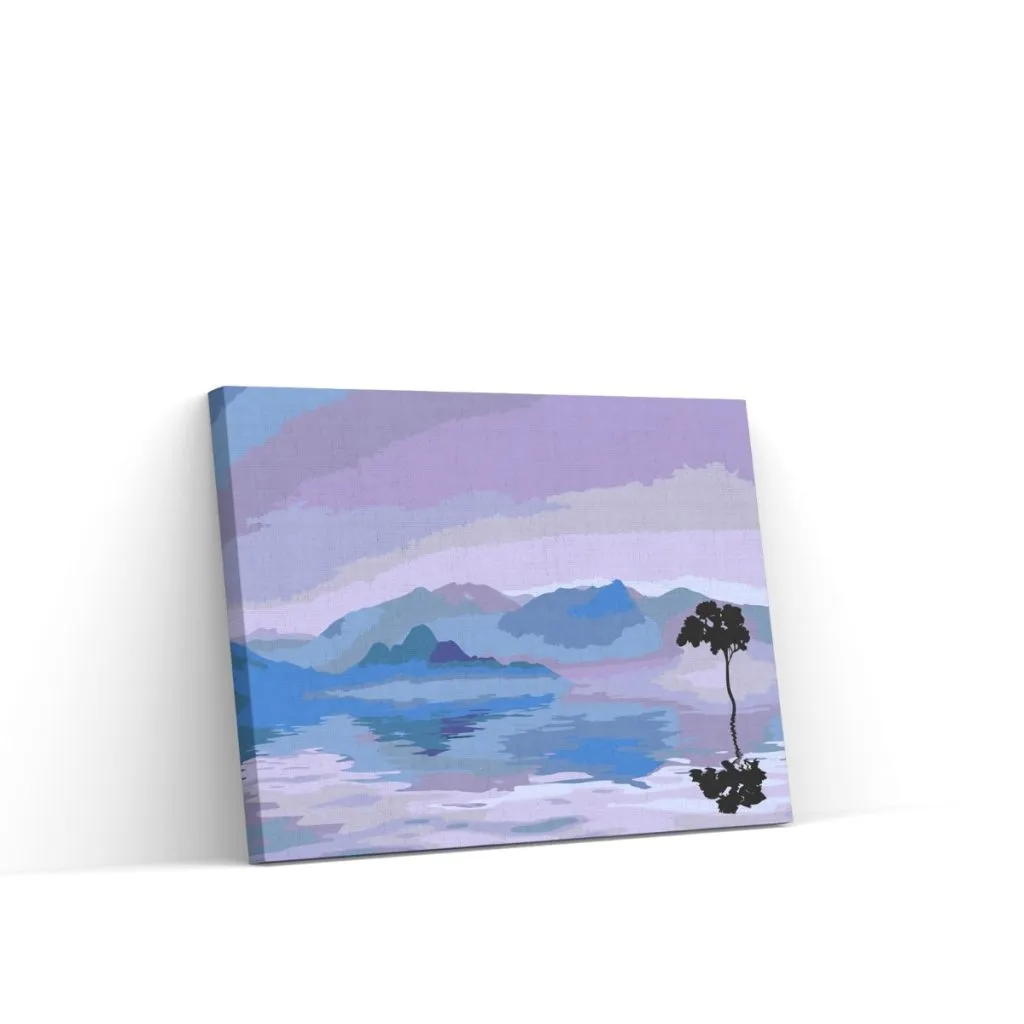 Pintar por Números - Árbol en el lago