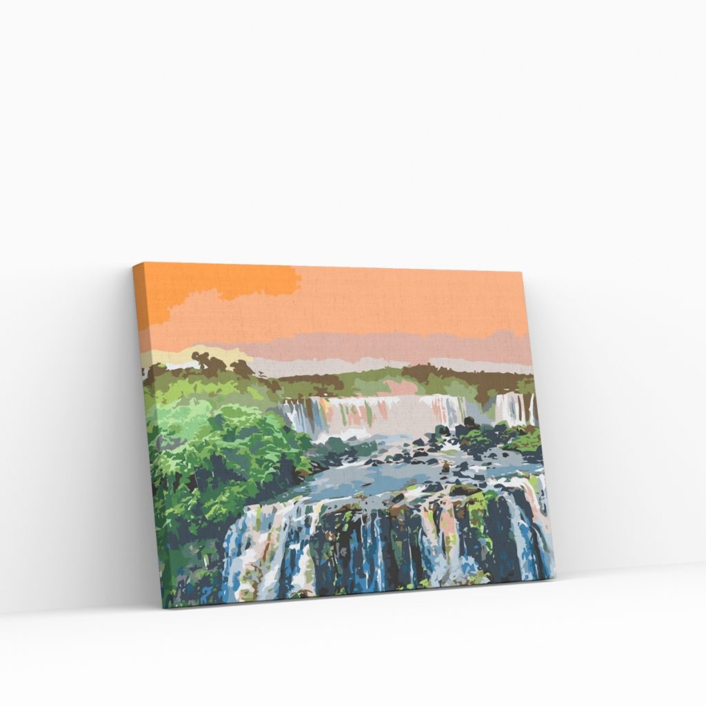 Pintar por Números - Cascada en medio de la selva