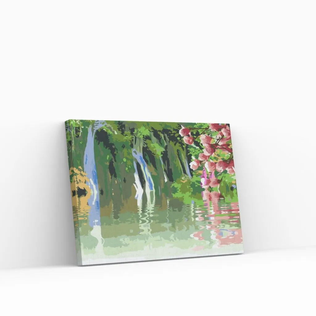 Pintar por Números - Cascada en la naturaleza