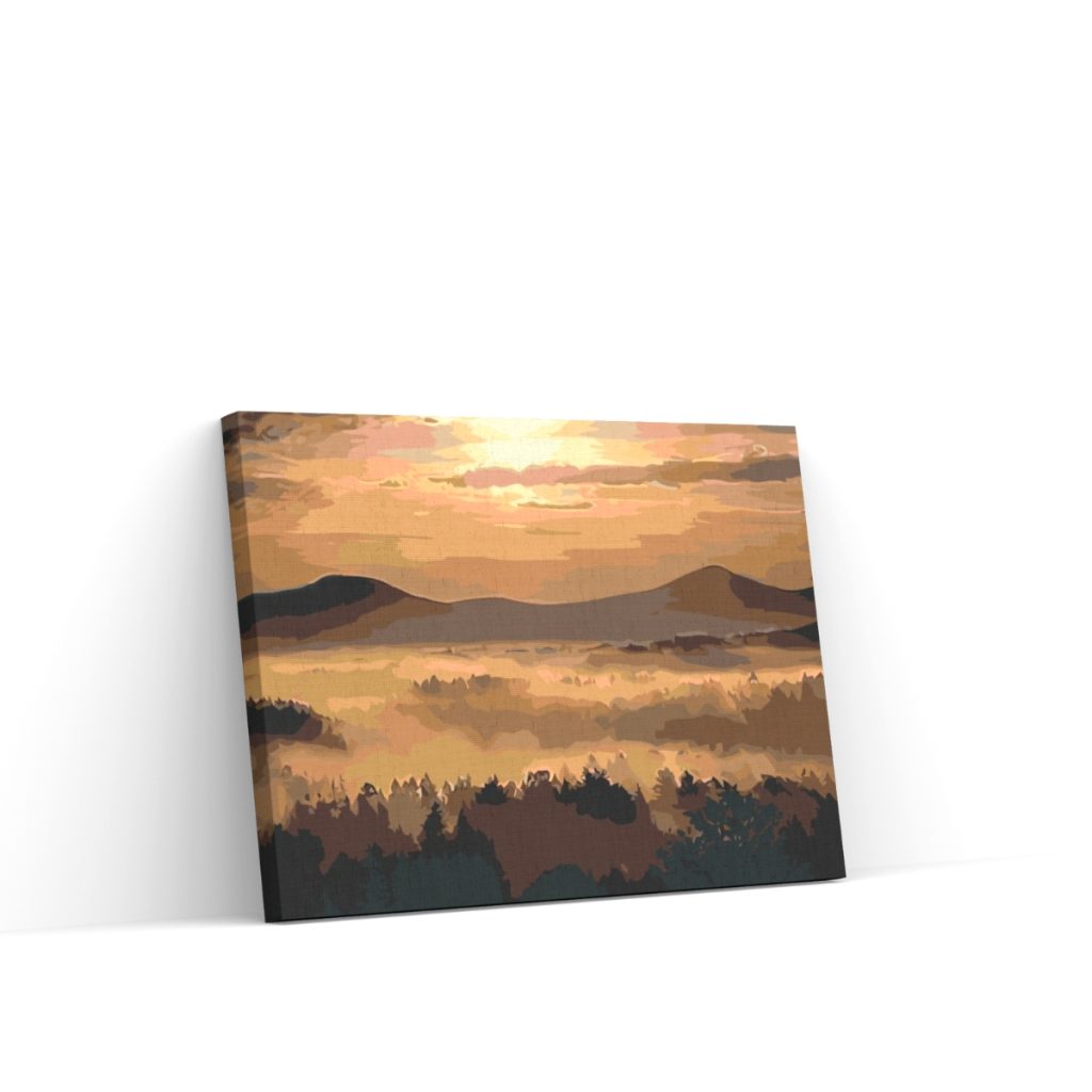 Pintar por Números - Amanecer en las montañas