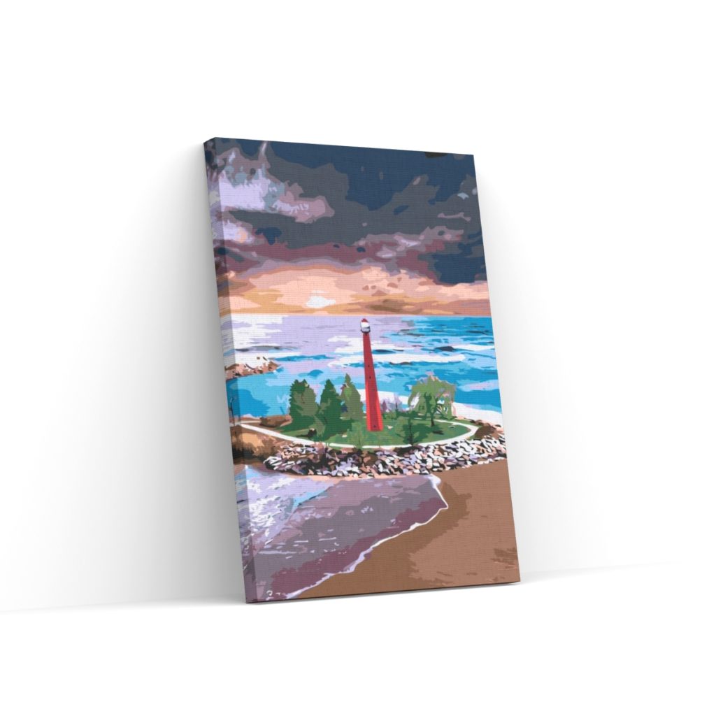 Pintar por Números - Baliza roja alta