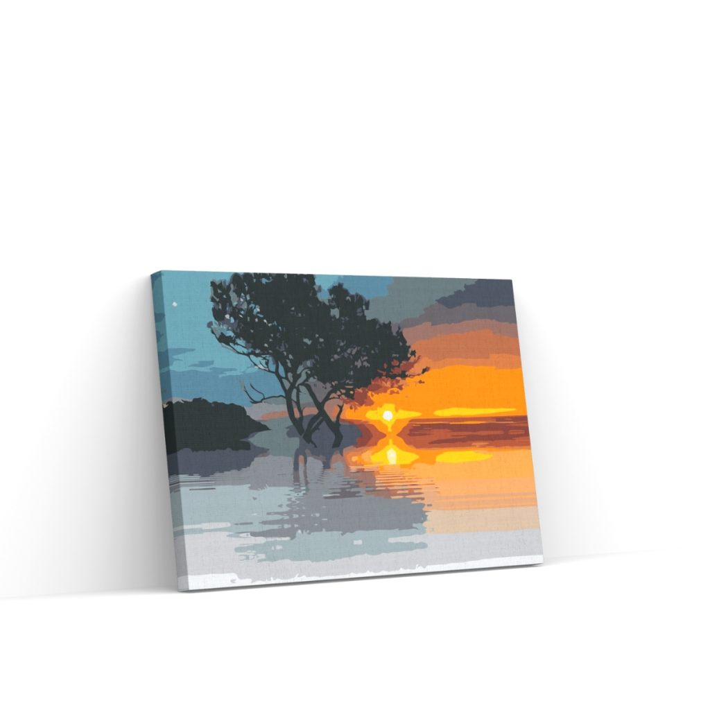 Pintar por Números - Puesta de sol en el lago